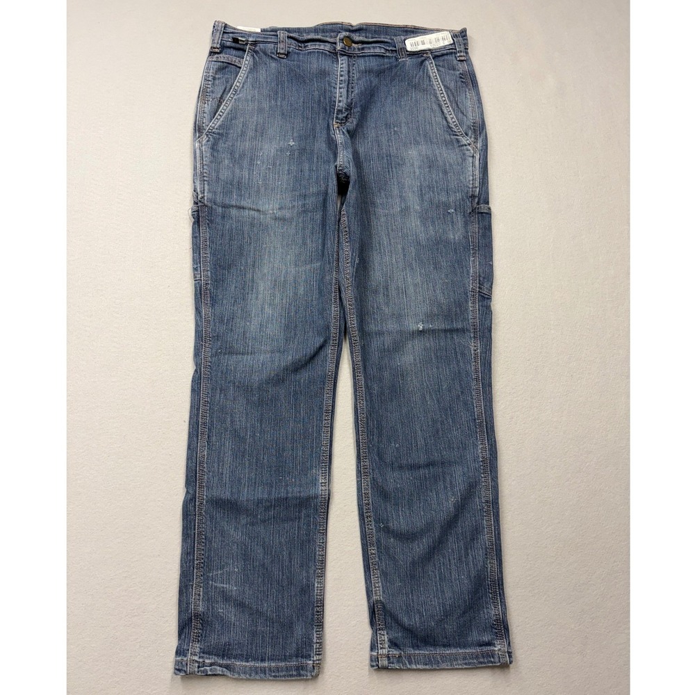 Carhartt FR Jeans Mens 34x31 Blue Flame Resistant Carpenter Utility Work Pants